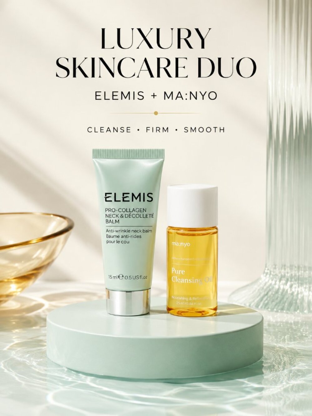 ELEMIS Neck Balm & ma:nyo Cleansing Oil Duo